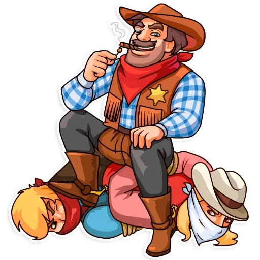 sheriff, daring sheriff, big sheriff, sheriff sticker, the cowboys of the wild west