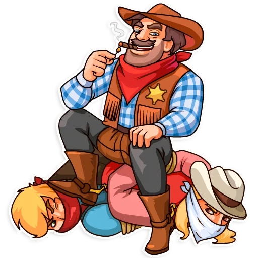 sheriff, sheriff descarado, gran sheriff, sargento de pegatinas, vaquero salvaje del oeste