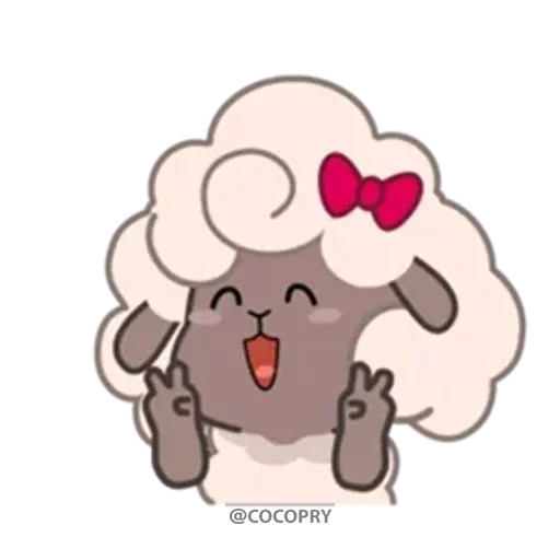 sheep, clipart, kawaii, pokemon sheep