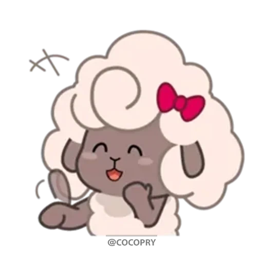 lamb, kawaii, nyashny sheep