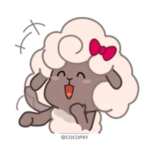 anime, kawaii, mouton nyashny, mouton pokemon