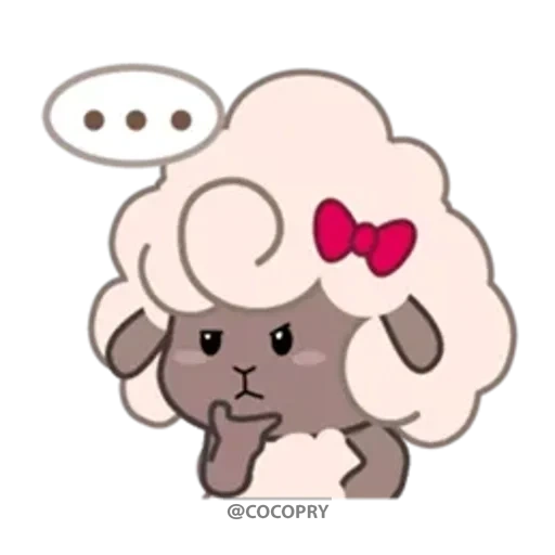 kawaii, mouton nyashny, mouton pokemon, animaux mignons