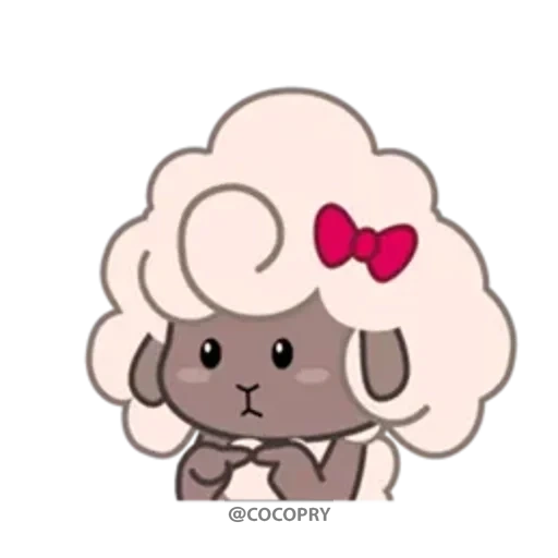 anime, kawaii, fluffy sheep, cute aesthetic my melody