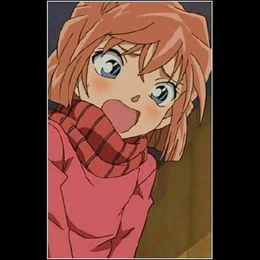 ai haibara, anime girl, detective conan, anime charaktere, screenshot von haibaraai