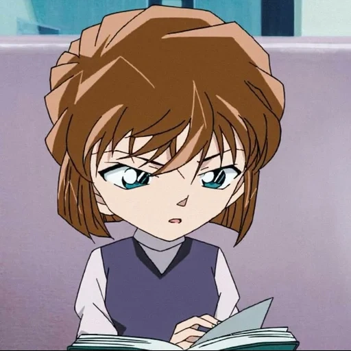ai haibara, shiho haibara, chica de animación, detective conan, conan highbara detective adulto