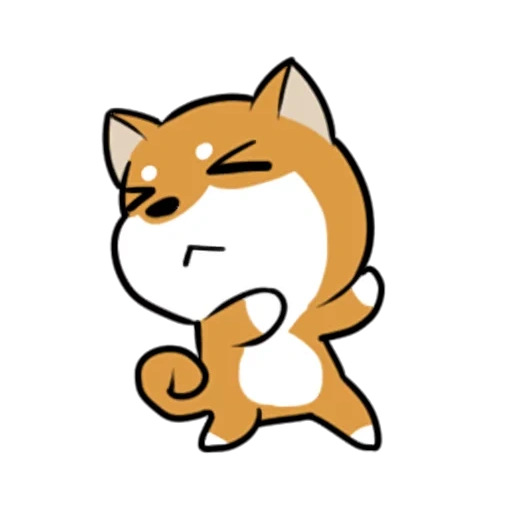 the fox, chai dog, shiba inu, orange