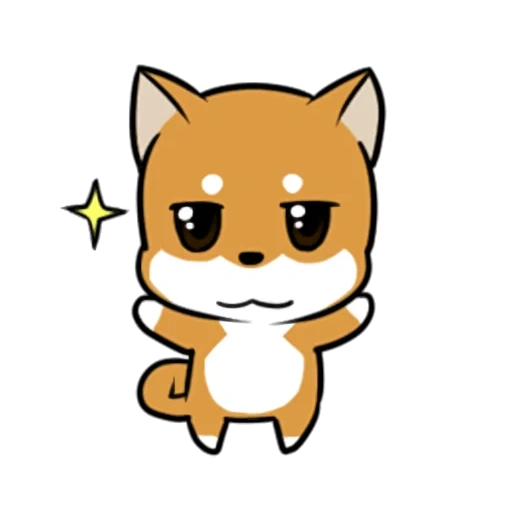fox, animation, dog, shiba dog