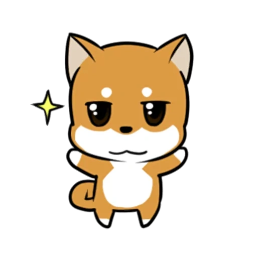 renard, anime, chien, shiba inu