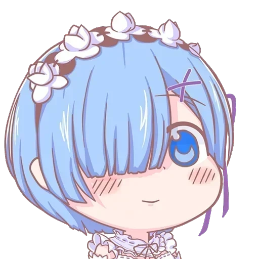 chibi, rem anime, rem re null, re zero rem chibi, re zero chibi