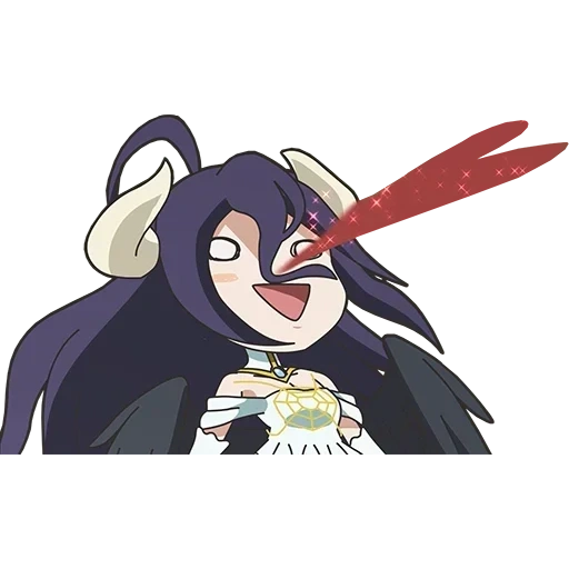 albedo chibi, albedo overlord, lord albedo, lord albedo chibi