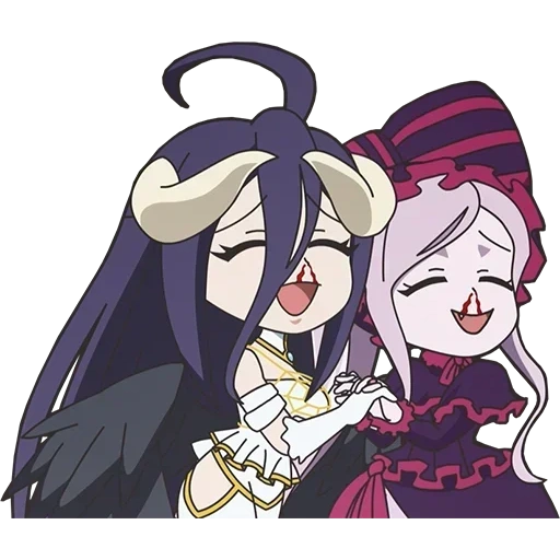 albédo, albedo chibi, suzerain d'albédo, suzerain d'albédo, albedo overlord chibi