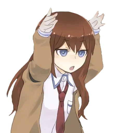 makise kurisu, steins porte 0, kurise makise, personnages d'anime, kurise makise chibi