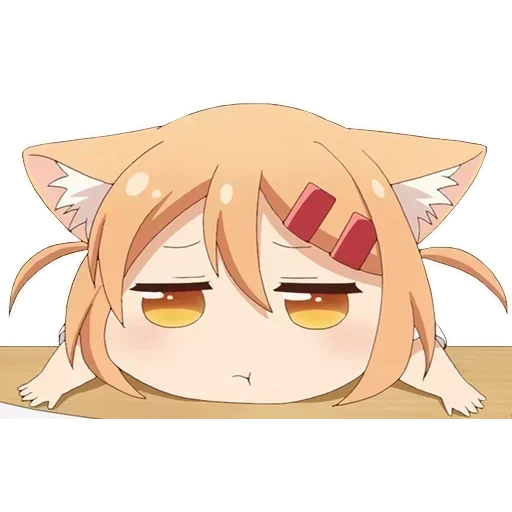 anime some, nyanko days, anime characters, fat days anime, anime cats chibi