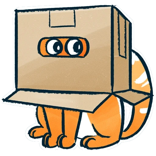 cat, box head