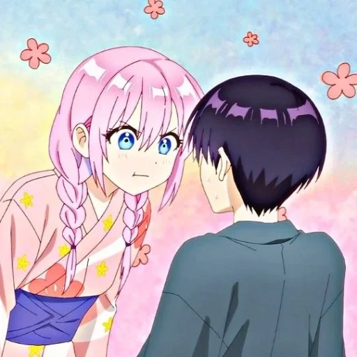 animación, pareja de animación, lindo anime, chica de animación, mi novia no es solo un lindo anime