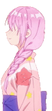 menina anime, animação rosa, personagem de anime, cabelo de anime rosa, menina de quadrinhos