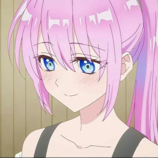 anime, wajah anime, anime yang lucu, anime pink, karakter anime