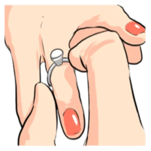 ногти, маникюр, часть тела, аниме рука кольцом, надел кольцо палец аниме