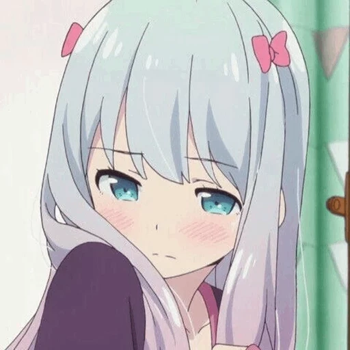 sagiri, animação neko, animação fofa, animação eroman, professor elomanga