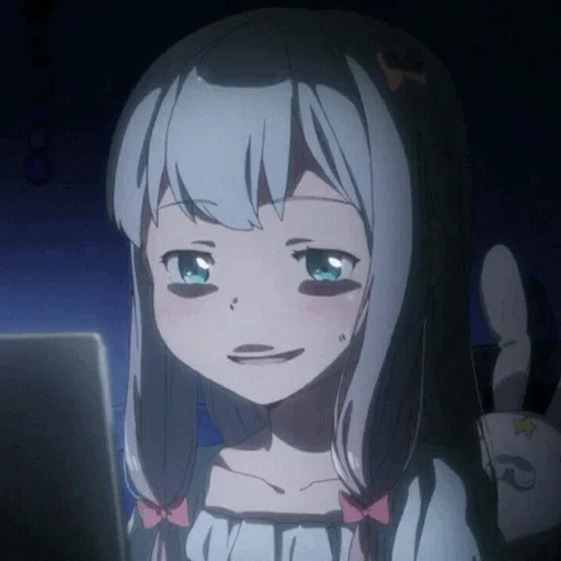 sagiri ahegao, anime characters, annie brown shimoneta, eromanga sensei anime