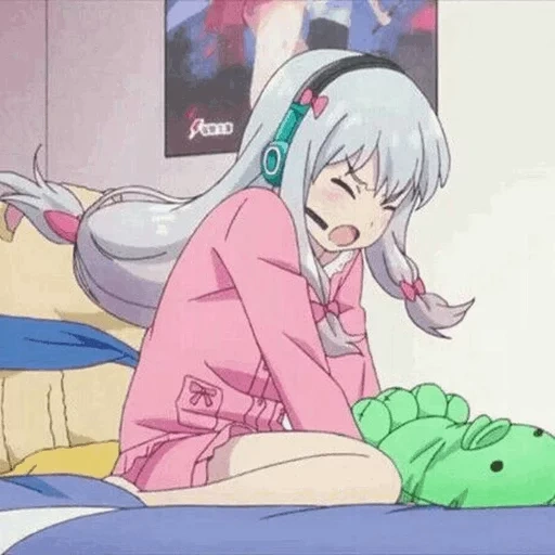 sagiri, animação eroman, professor elomanga, professor eromanga 18, animação do professor eromanga