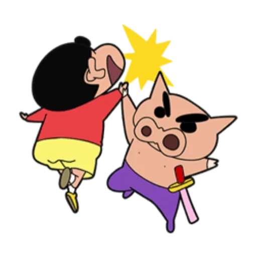 animação, xingtian, shinchan, crayon shin-chan kuara