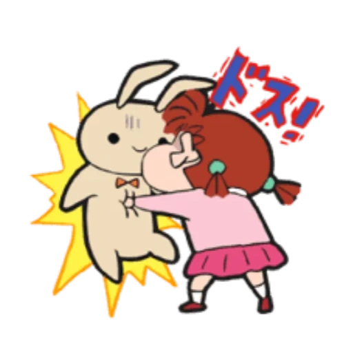 anime, das kaninchen, bunny anime, hase maschinenpistole anime
