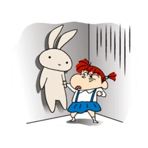 the bunny, das kaninchen, cute comic, karikatur von kaninchen, lustige comics