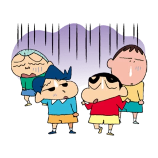 orang asia, kartun, hoshita, shin chan, crayon shin-chan