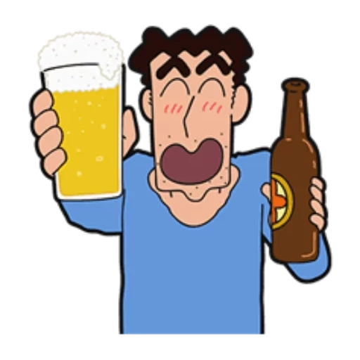 пиво, алкоголь, пиво вектор, мужик пивом, человек пивом