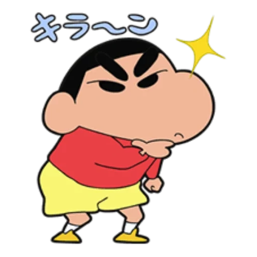 asian, star field, shin chan, cartoon, cartoon aufkleber