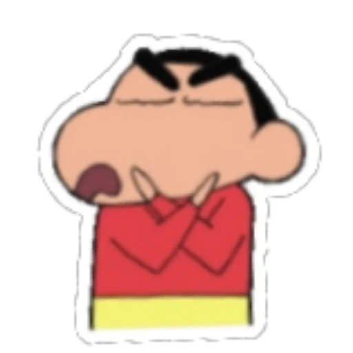 adesivos, sin-chan, shin chan, adesivos kawai, cara