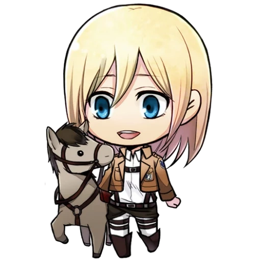 annie leonhardt chibi, l'attacco di chibi titan, storia dell'attacco dei titani, anne leonhardt titan chibi, chibi black history titan attack