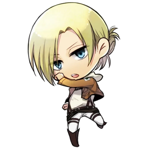 annie leonhardt chibi, l'attacco di chibi titan, l'attacco titano di annie chibi, anne leonhardt titan chibi, anime chibicki attacca i titani