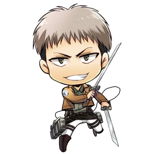 jean kirstein chibi, let the attack red cliff titan, attack of red cliff two titans, titan kyle's red cliff attack, jean kilstein chibi attacks titan