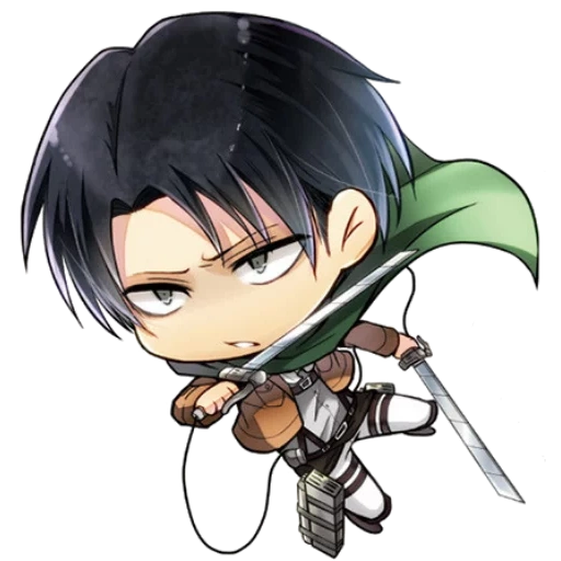 the levy, levy chibi, angriff der chibi titans, levy ackerman chibi, titan attack von chibi levi