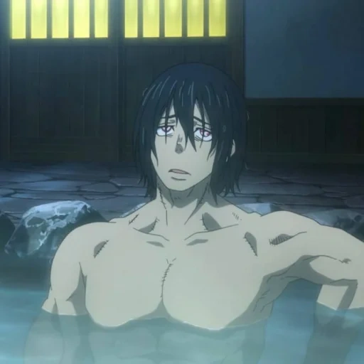 anime, anime anak laki-laki, anime bathtub, anime boy, animasi lautan luas