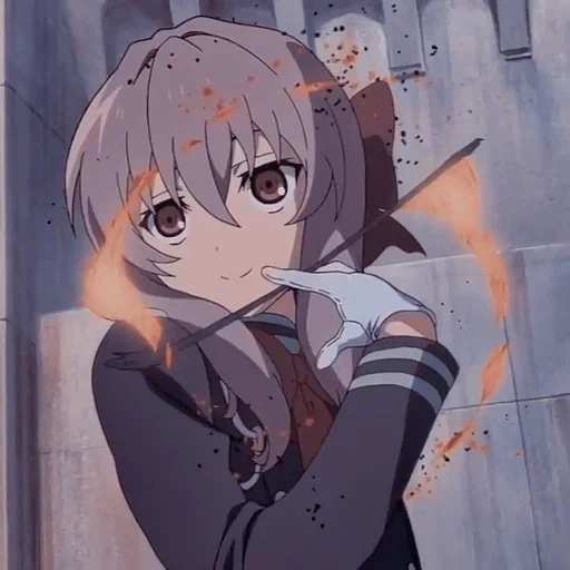 animation, anime girl, anime picture, hiiragi shinoa, mosaic animation