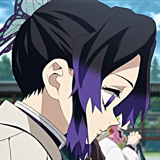 anime, karakter anime, screenshot oleh shinobu kocho, anime estetika icon senko, pilar pisau membedah iblis iman tuhan