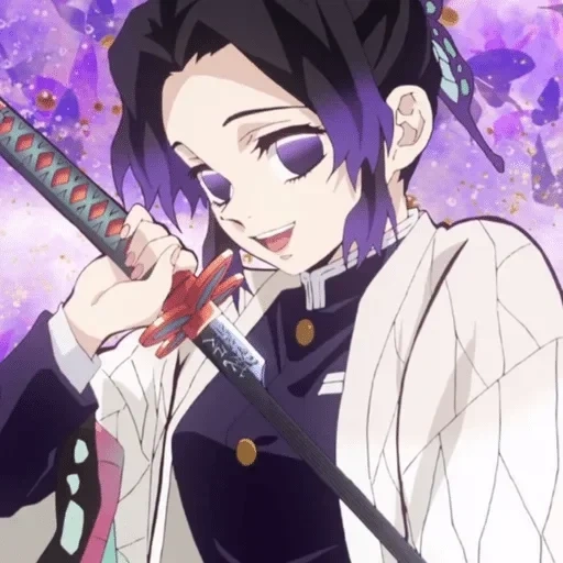 kochou shinobu, kimetsu no yaiba, клинок рассекающий демонов, аниме клинок рассекающий демонов, шинобу клинок рассекающий демонов