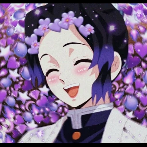 animation, anime, cartoon characters, shinobe komachi emoji, tanjiro and shinobu