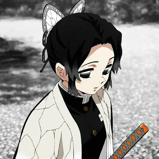 figura, shinobu kocho, personajes de animación, carnegie coggio edith, avatar de animación kimetsu yaiba