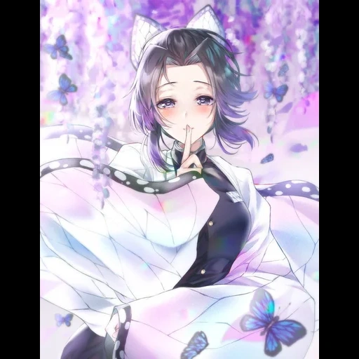 shinobu kochou, kimetsu no yaiba shinobu kochou y volumen, shinobu kocho, kimetsu no yaiba, shinobu kochu yukata