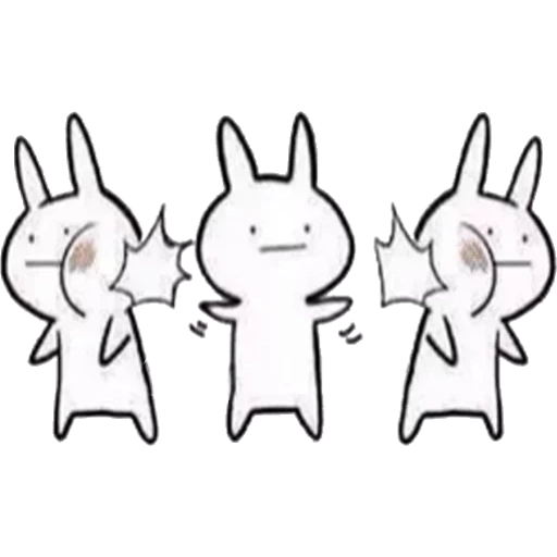 cat, baka, rabbit, animation funny