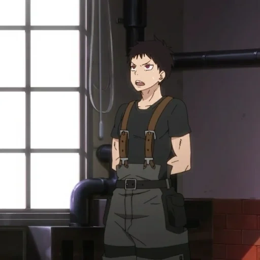 animación, akita shinura, papel de animación, carta de la pared de akita tirando, brigada de bomberos akita orbi