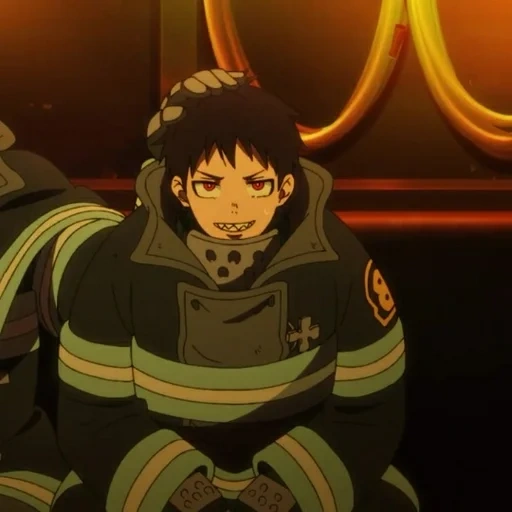 fire force anime, shenla arthur feuerwehr, anime flame fire brigade, haumea flamme feuerwehr, fire brigade