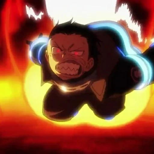 fire force, personajes de animación, animación de la brigada de bomberos de llama, anime fire fire battery arthur