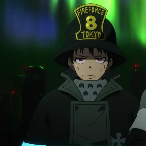 anime, sinra kusakabe, personagens de anime, brigada ardente de bombeiros, bombeiros bombeiros enen no shubouti temporada 2