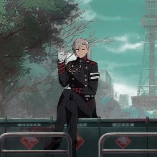 shinya hiiraga, el último serafín, shinya hiiraga dispara, el último serofim shinya, último seraphim shinya hiiraga