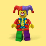 lego joker, лего арлекин, лего минифигурки, lego minifigures, клоун джестер лего